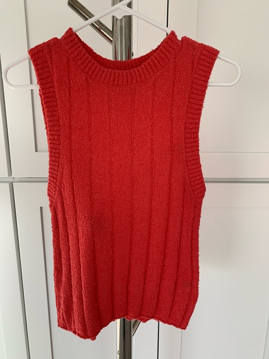 Z Supply Red Ribbed Knit Tank - Picture 2 of 10